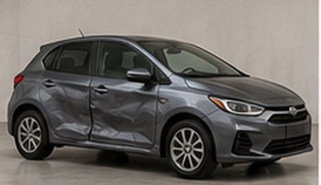Hatchback before repair